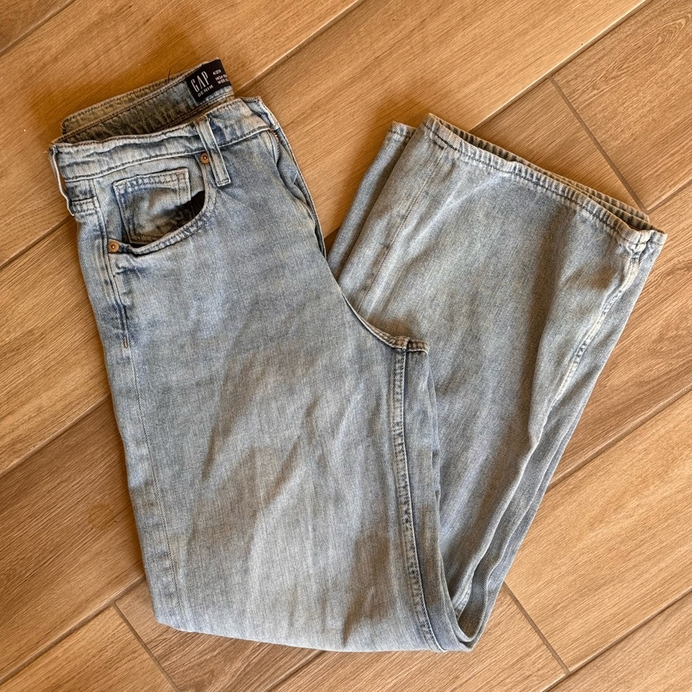 Gap high rise wide leg jeans